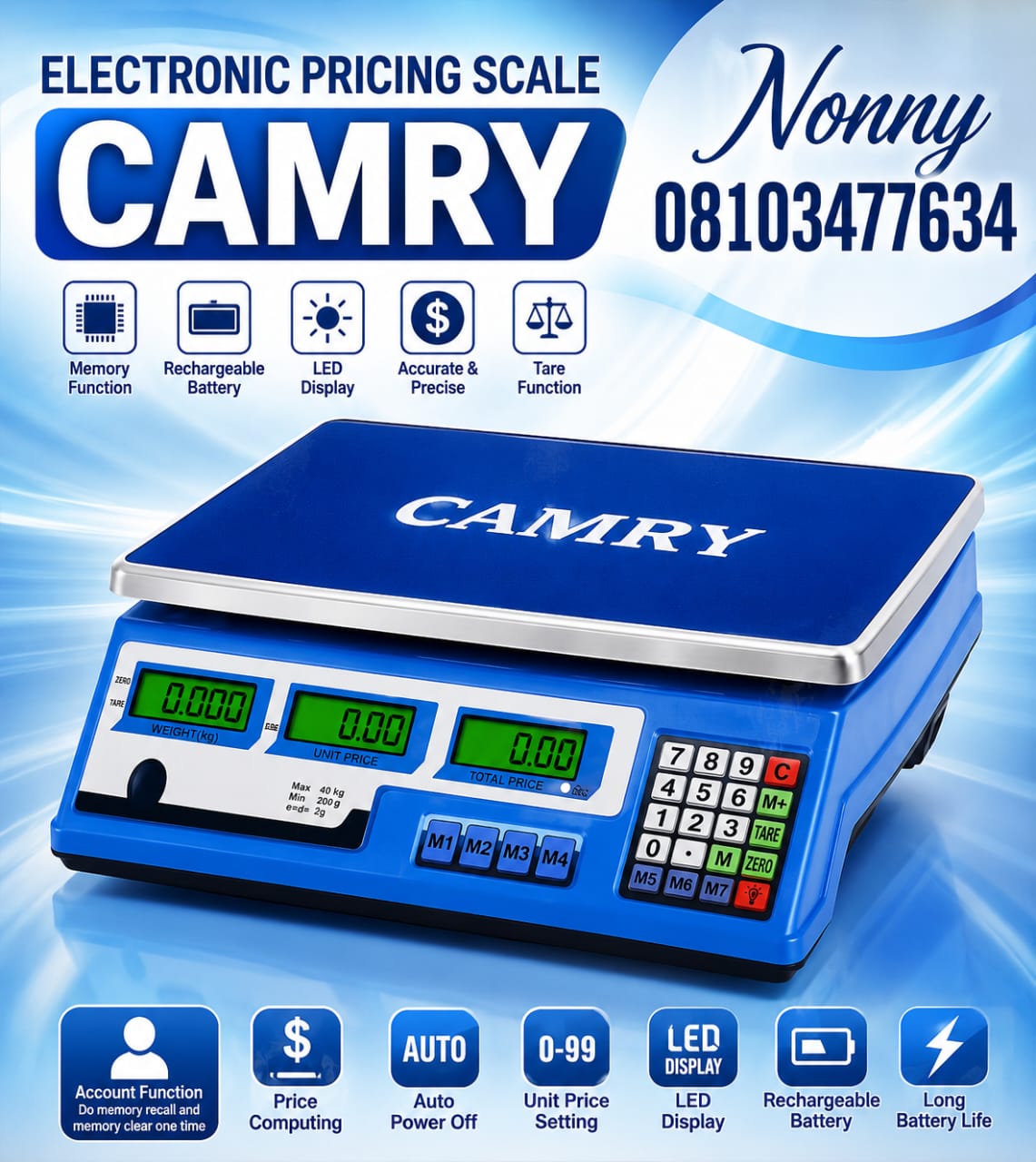 CAMRY Pricing Scale