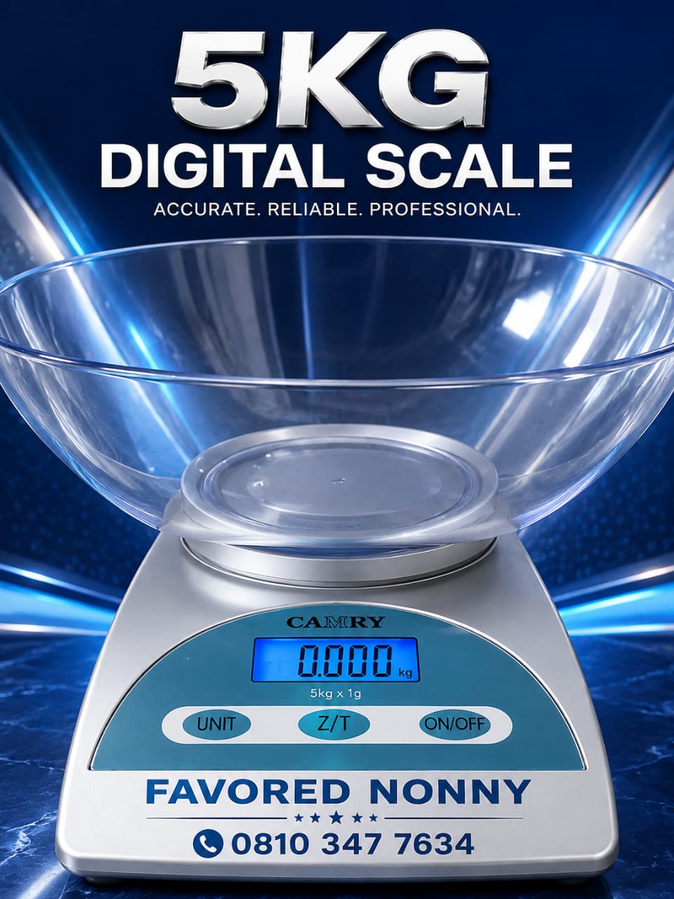 5KG Digital Bowl Scale